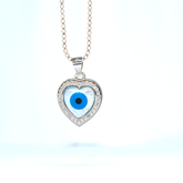 Evil Eye Necklace Sterling Silver